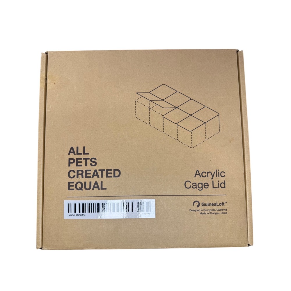 GuineaLoft All Pets Created Equal Acrylic Cage Lid Guinea Pig Small Pet NEW